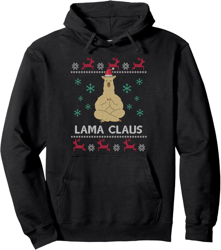 Lama Claus Ugly Christmas Sweater Lustig Alpaka Pullover Hoodie