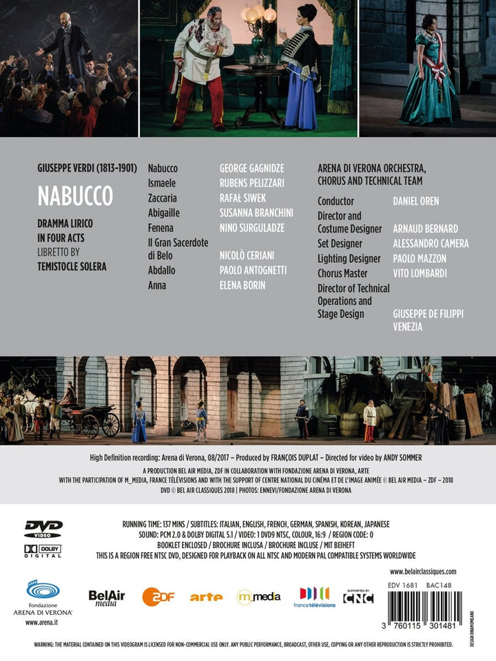 Verdi: Nabucco, DVD