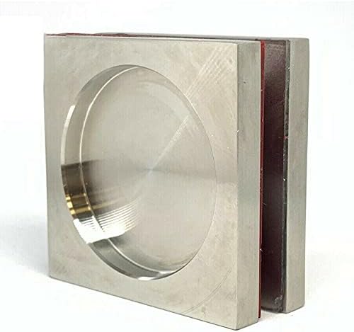 FIP 1 Paar Türgriff für Glastüren mit 3M-Aufklebern inkl. Edelstahl 5 cm x 5 cm x 6 mm MANIGLIETTA Q