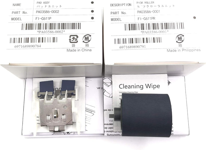 OKLILI PA03586-0001 PA03586-0002 Pickup Pick Roller + Pad Assy Assembly Separation Pad kompatibel mi