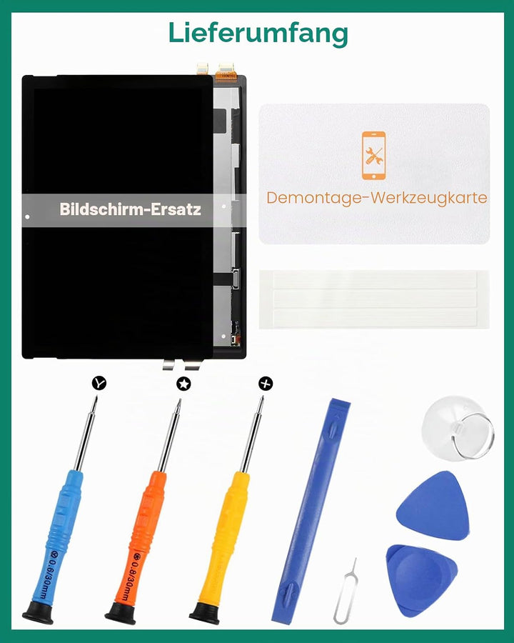Für Microsoft Surface Pro 7 LCD Screen Pro 7 Screen Replacement 1866 Display Touch Digitizer Assembl