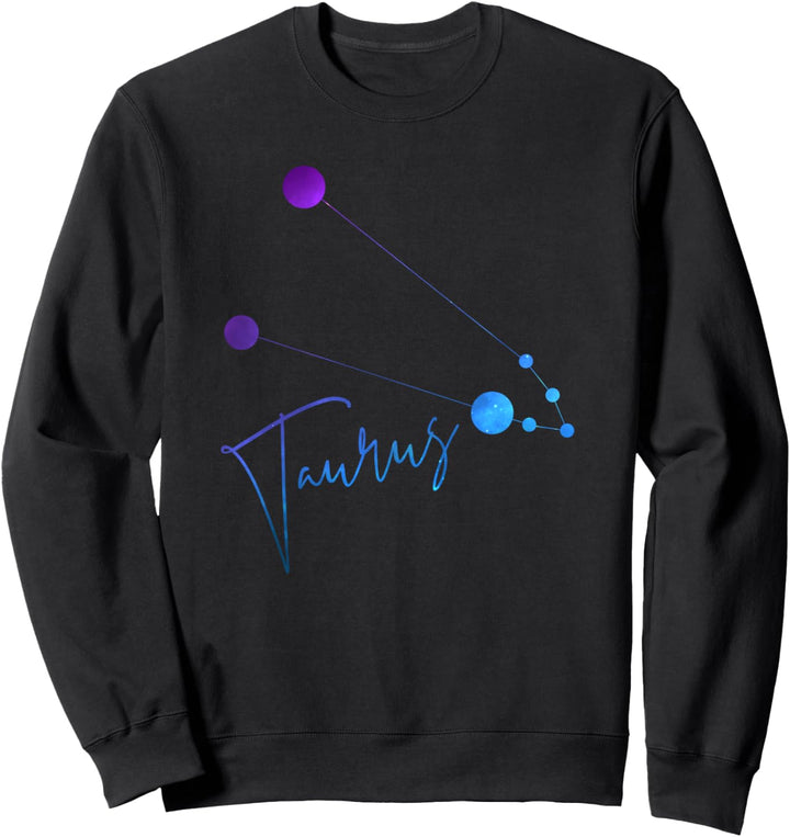 Taurus Zodiac Sign and Astrology Star Constellation Sweatshirt