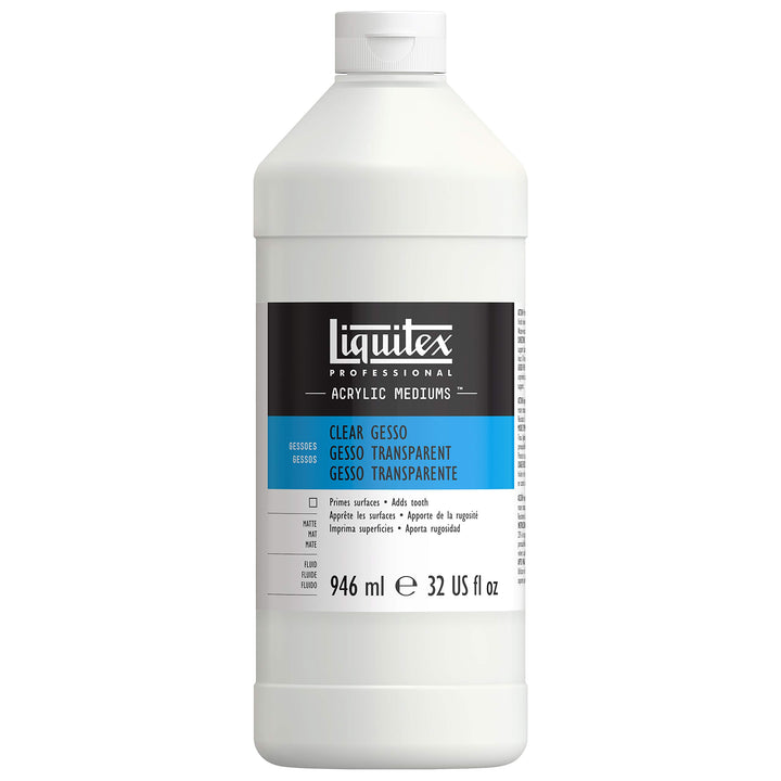 Liquitex 7632 Professional Gesso - Transparent Acrylmedium, Acryl 946ml-Transparent, klares Gesso-94