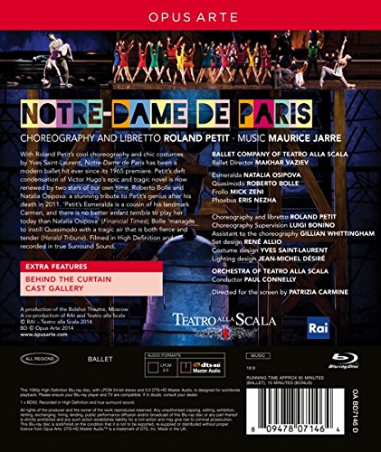 Petit: Notre Dame de Paris (Teatro all Scala, 2013), Blu-ray