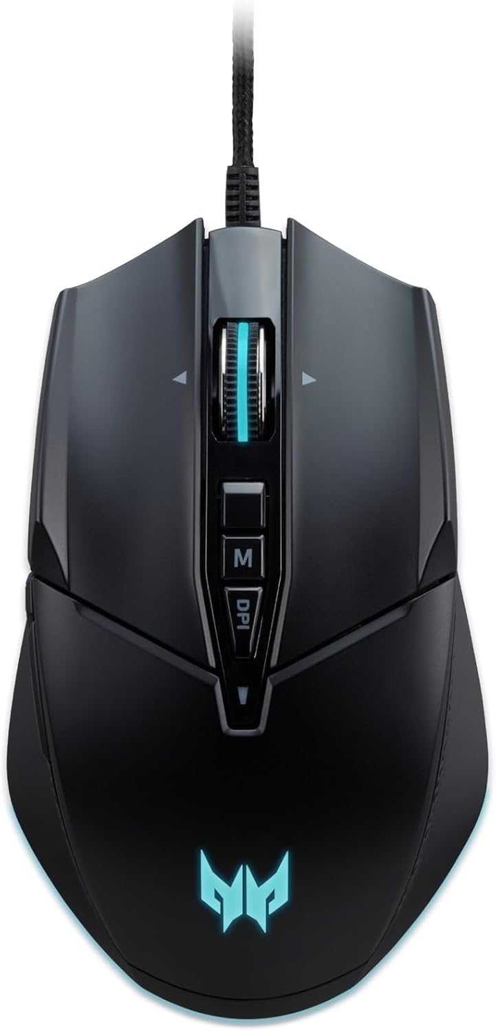 Acer Predator Cestus 335 Gaming Maus (19.000 DPI, 400 IPS Tracking, 10 programmierbare Tasten, 0,5 m