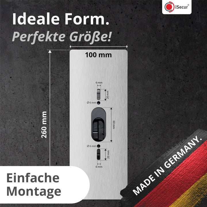 iSecur Edelstahl Blende personalisiert Premium - Passend für Reolink Videotürklingel - Edle Türstati