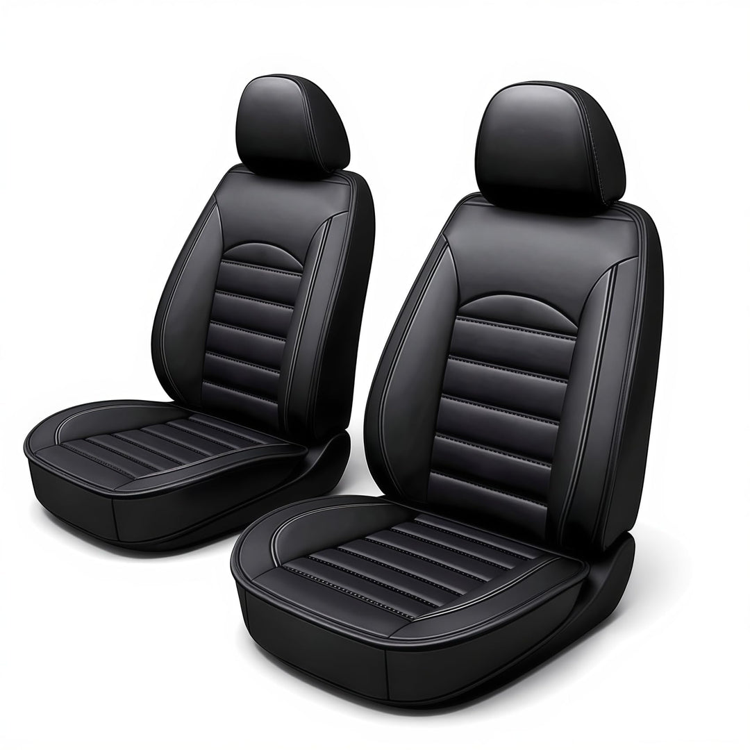 Autositzbezüge Auto Vordersitz 2 Stück Set, Autositzbezüge Leder Universal Set, Geeignet VW Golf TIG