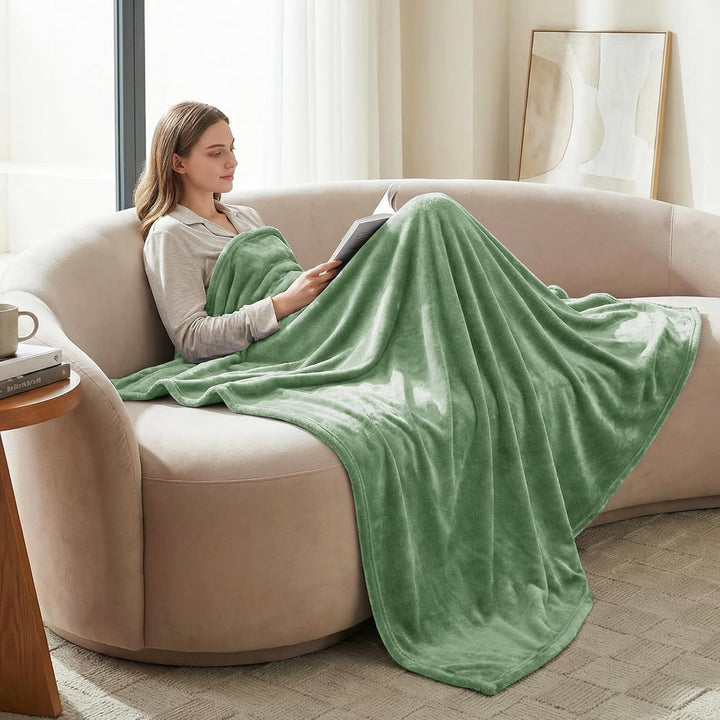 CozyLux Kuscheldecke Flauschig Decke 230x270 cm Grün, 230x270 cm Grün