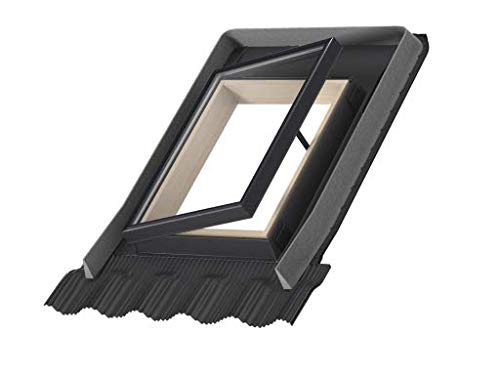 VELUX Dachausstiegsfenster VLT 1000 inkl. Universal Eindeckrahmen (45 x 55 - 025), 45 x 55 - 025