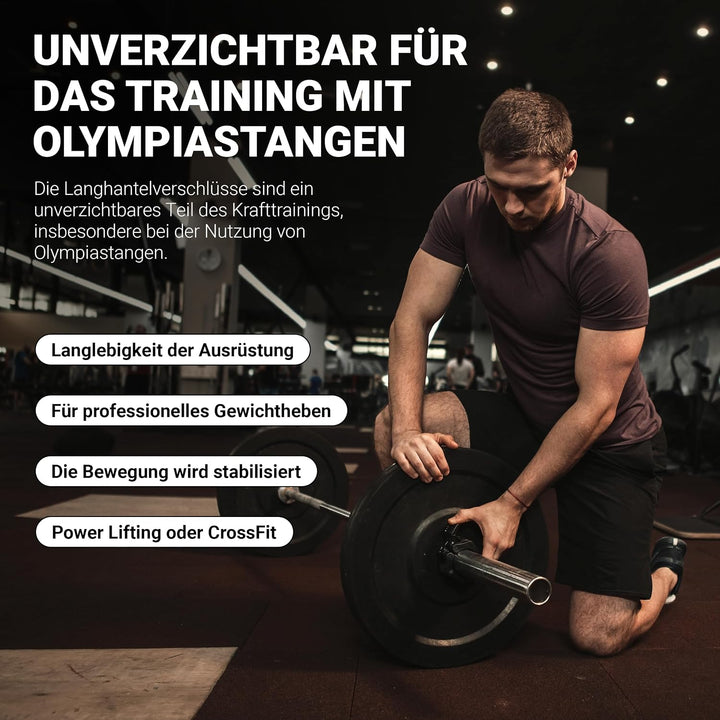 Hantelverschlüsse für Olympia Hantelstange | Durchmesser 50/51 mm barbell collar