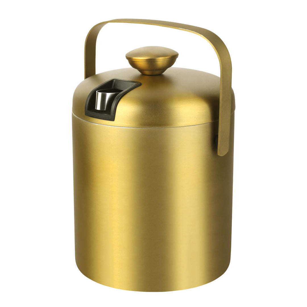 Schramm® Eiswürfelbehälter in schwarz, gold oder rosé mit Deckel und Zange Weinkühler 1,3 Liter Eise