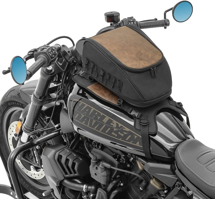 Motorrad Vintage Tankrucksack 9-13L mit Befestigungsystem Base Craftride