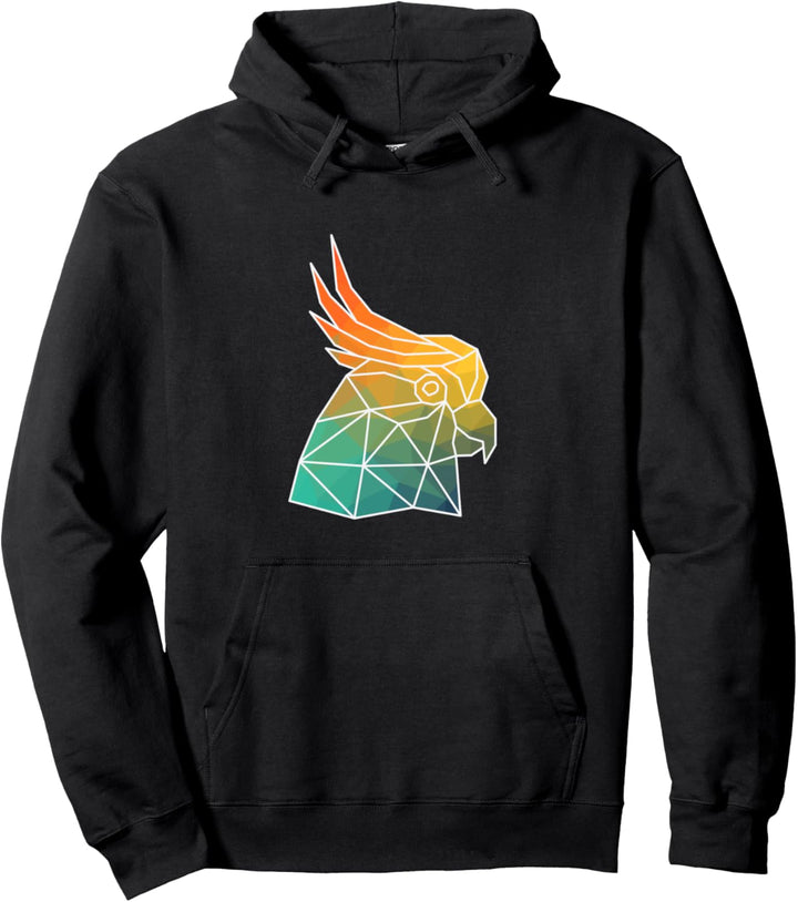 parrot Silhouette Watercolor Gift Pullover Hoodie