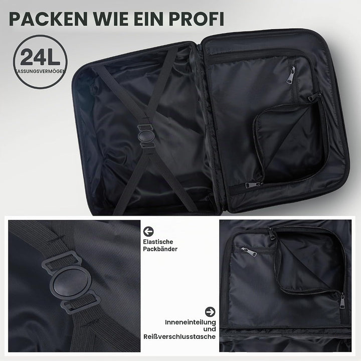 Cabin Max 40x30x20 Handgepäck Rucksack, Backpack Reiserucksack Flugzeug 40x30x20 Grau, 40x30x20 Grau