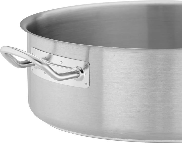 TECHNICA PRESTONA Topf Induktion 5,8 l – Kochtopf aus Edelstahl ⌀280 mm mit Deckel – Dreischichtbode