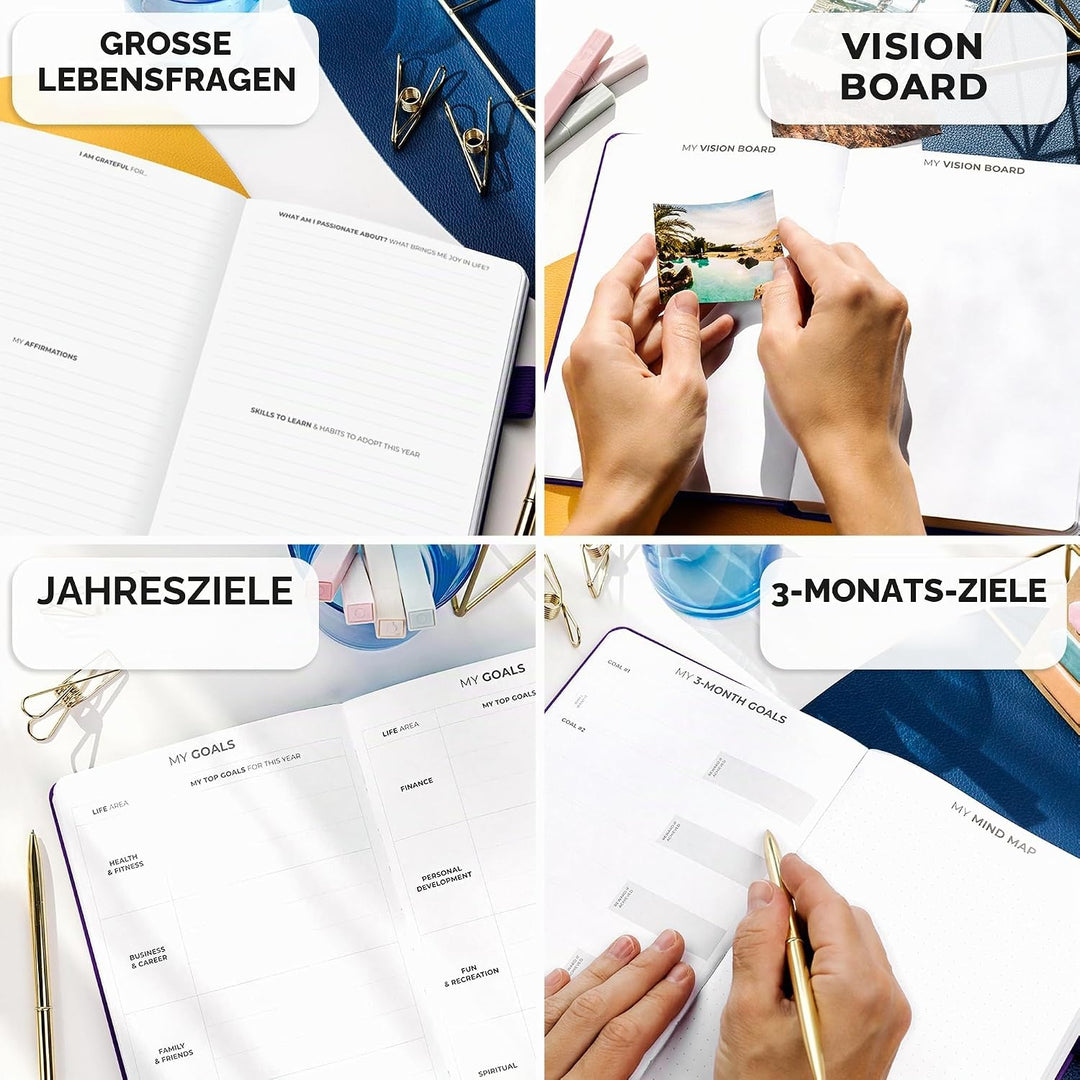 Clever Fox Planer Premium Edition - Luxuriöser Wochen &amp; Monatsplaner zur Produktivitätssteigerung un
