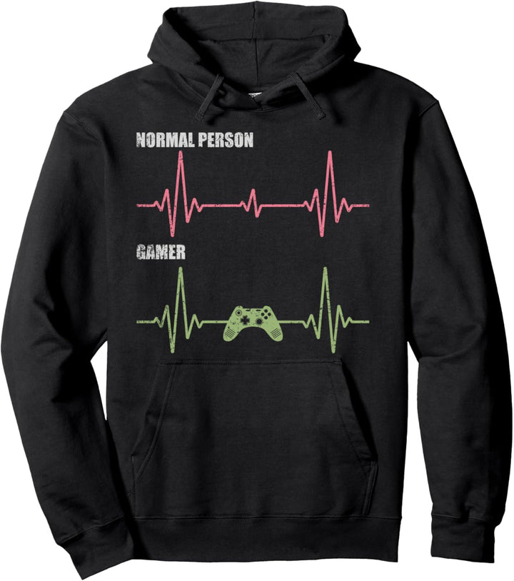 Herzschlag Gamer Pullover Hoodie