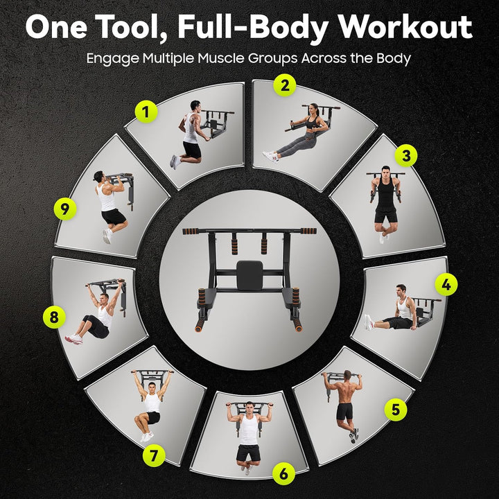 Multifunktionale Klimmzugstange zur Wandmontage Indoor-Training