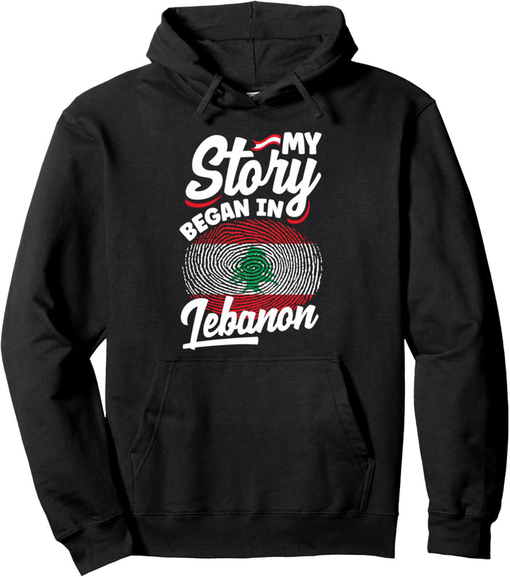 Libanon-Flagge, Libanon, My Story Began In Libanon Pullover Hoodie
