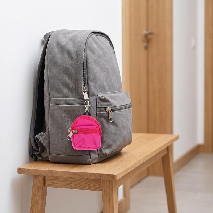 GALPADA Mini Rucksack Schlüsselanhänger Set - 10er Pack Stoff Puppenrucksack