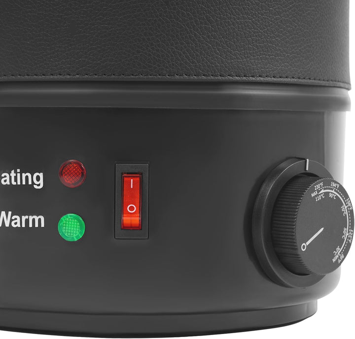 10L Glühweinkessel Edelstahl, Wachsschmelzer 1100W Kommerzieller Elektrischer Wachsschmelzer, Heissg
