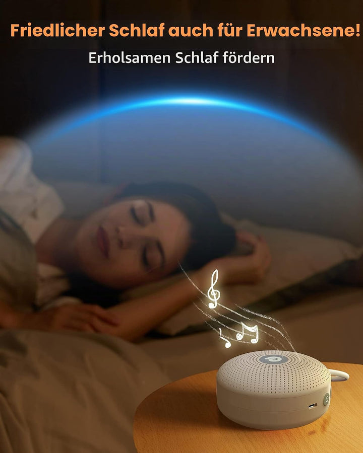 Dreamegg White Noise Machine - D11Max Einschlafhilfe Babys Erwachsene, Portable White Noise Machine