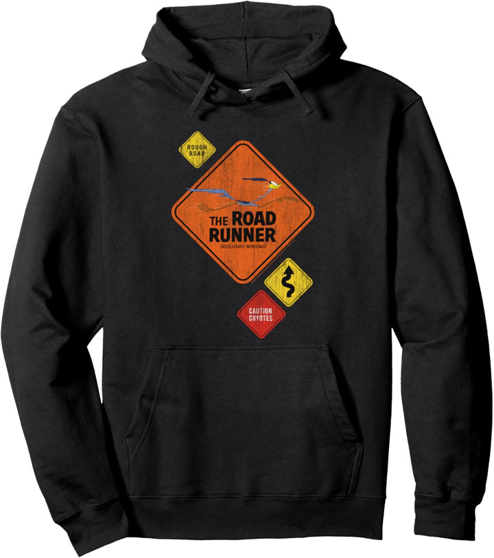 Looney Tunes The Road Runner Road Sign Pullover Hoodie
