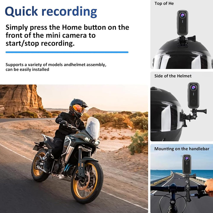 Body Cam, Magnetische POV Action Kamera, 2,7K HD tragbare Bodycam mit 180° drehbarem Objektiv, EIN-k