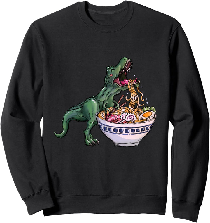 T-Rex Dino Geschenk Dinosaurier Raptor Ramen Fan Sweatshirt