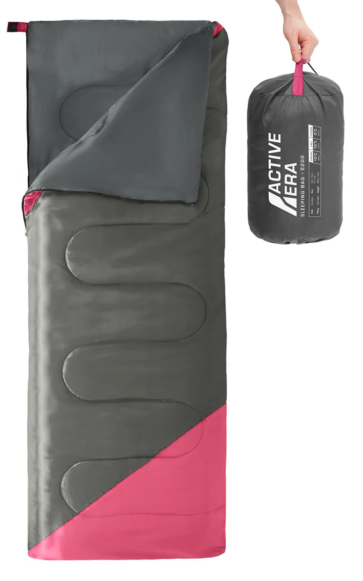 Active Era Deckenschlafsack - Sleeping Bag, -3°C bis 15°C Sommer, Frühling, Herbst - Leichter Schlaf