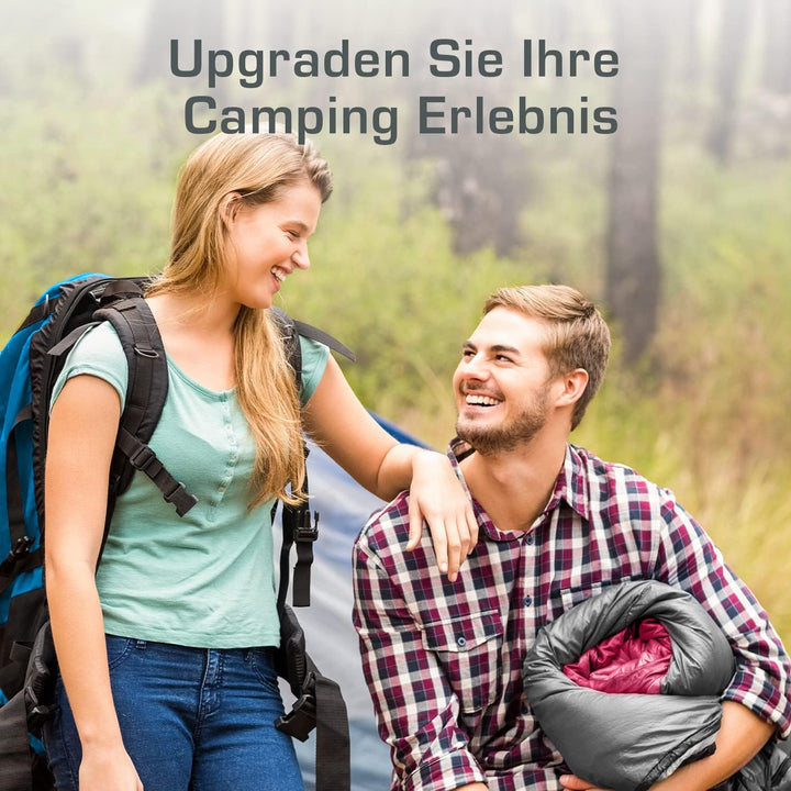 Active Era Deckenschlafsack - Sleeping Bag, -3°C bis 15°C Sommer, Frühling, Herbst - Leichter Schlaf
