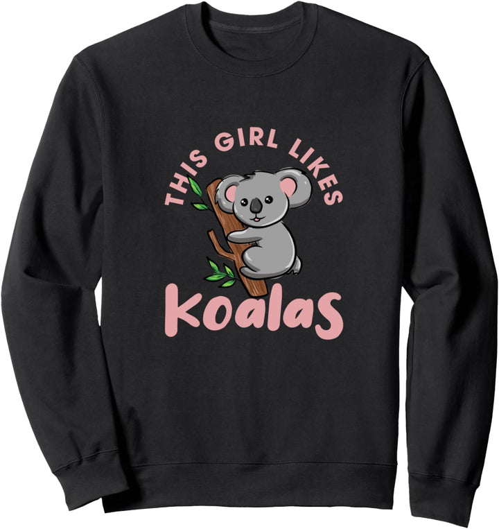 Mädchen mag Koalas Australischer Koala Bär Natur Sweatshirt