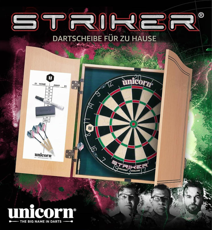 Unicorn Bristle Kabinette Striker Home Dart Center Einheitsgrösse Schwarz, Einheitsgrösse Schwarz