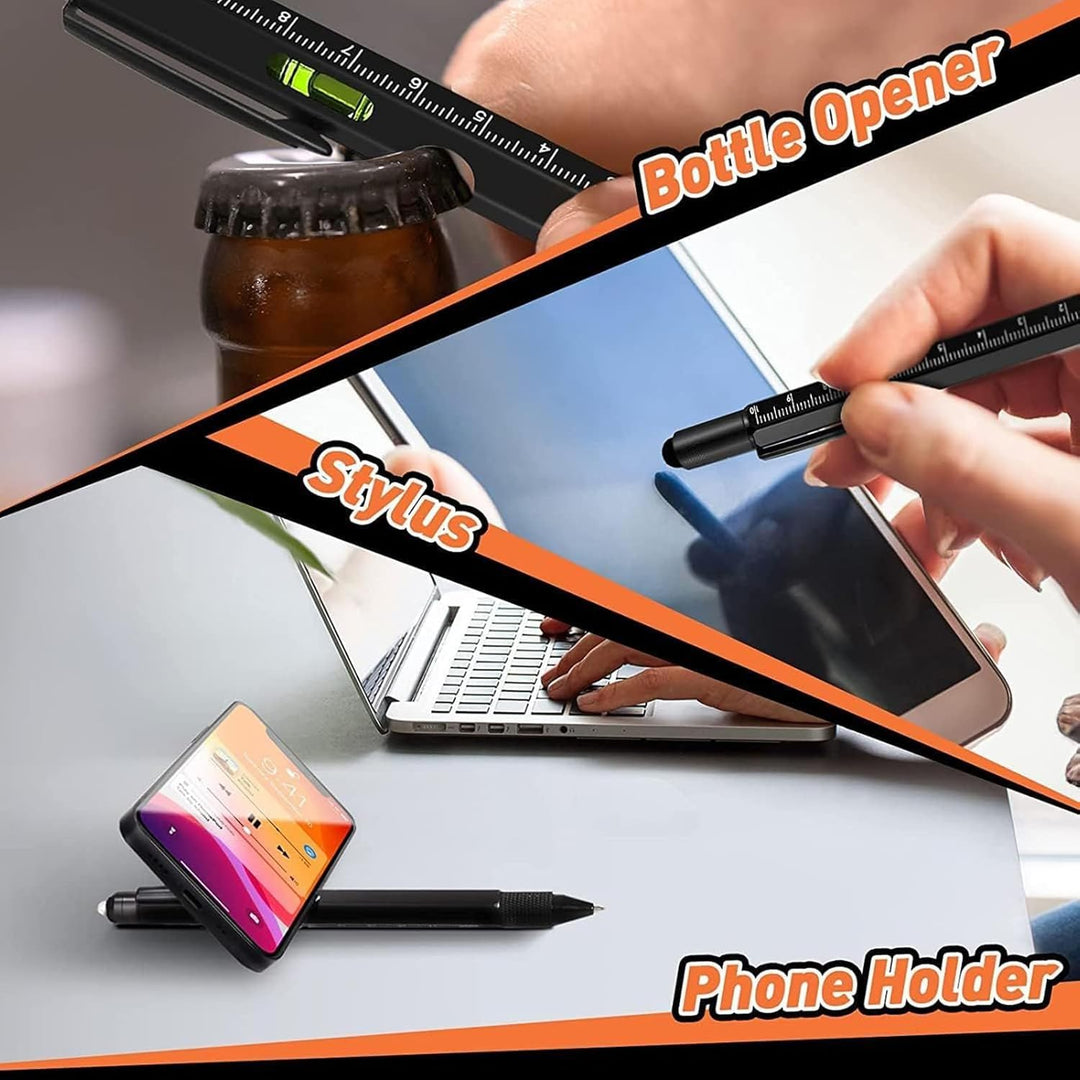 Generisch Multifunktionsstift,9 In 1 Taschen Gadget Mit LED Licht - Schraubendreher-Stift Mit Wasser
