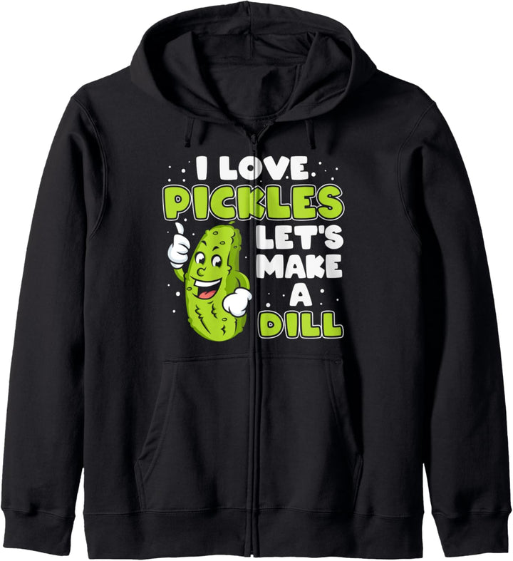 Ich liebe Gurken Lass uns einen Dill machen Kapuzenjacke