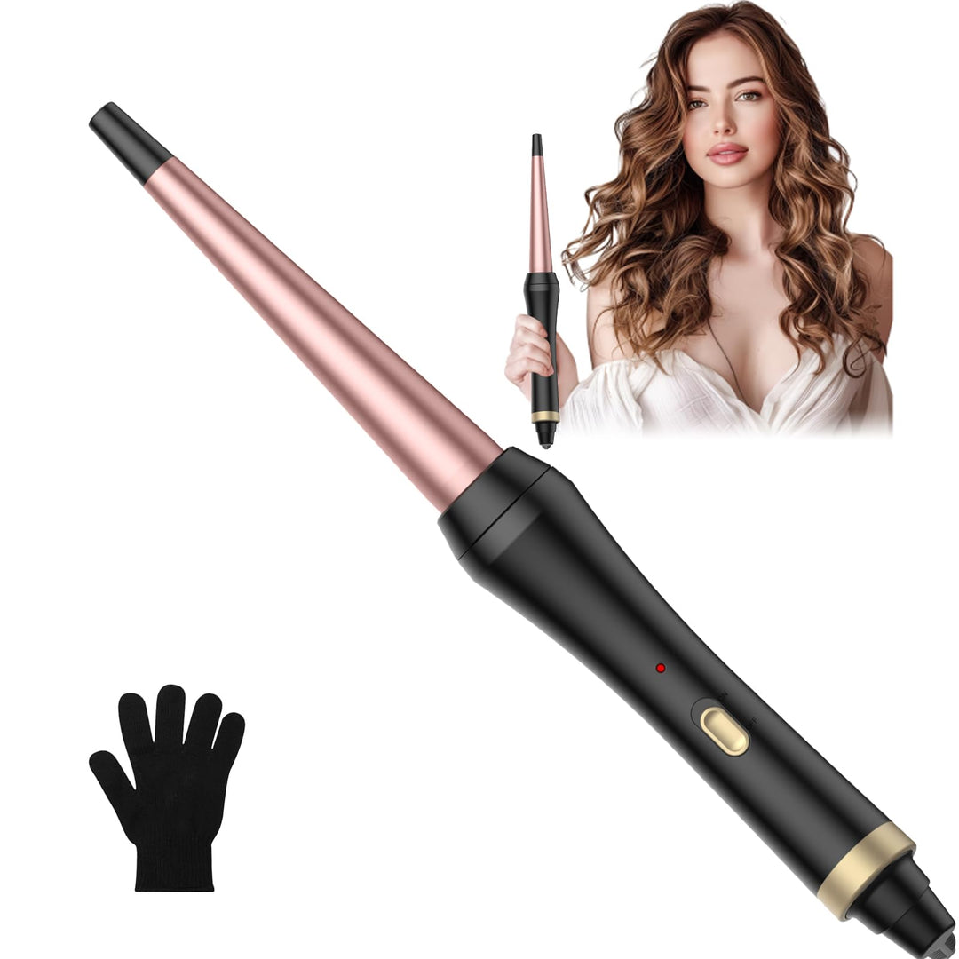 Lockenstab Konisch Keramik für Konische Haare Natürliche Locken, Durchmesser von 13–25 mm, Maximale