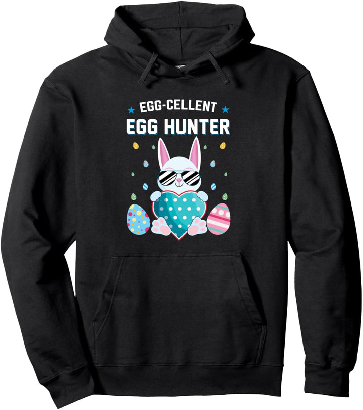Egg-cellent Egg Hunter Cute Bunny Funny Ostern Tag Pullover Hoodie
