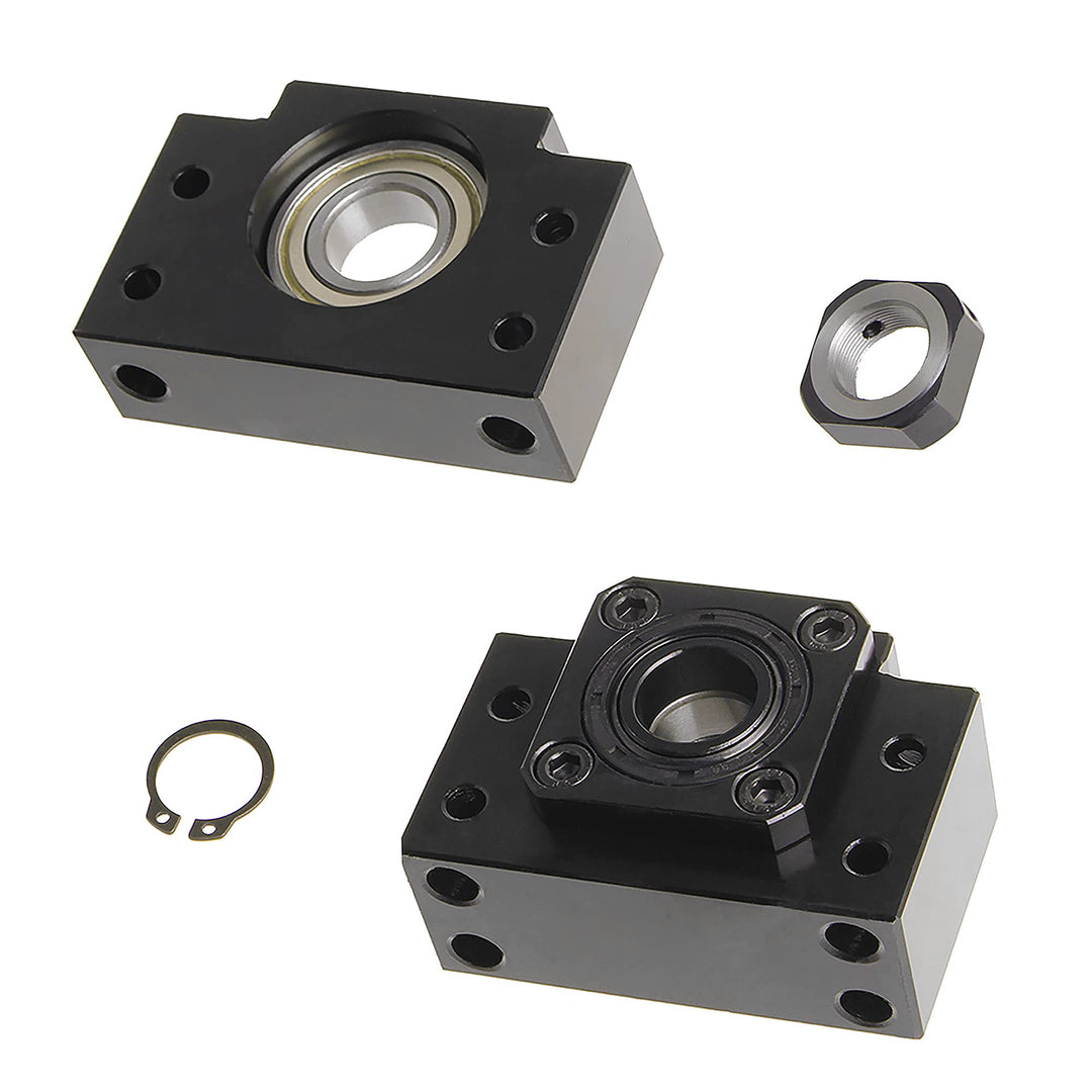 CNCMANS 1 Set BK10 / BF10 Karbonstahl Kugellager Schraube Block Halterung für RM/SFU 1204 Kugelumlau