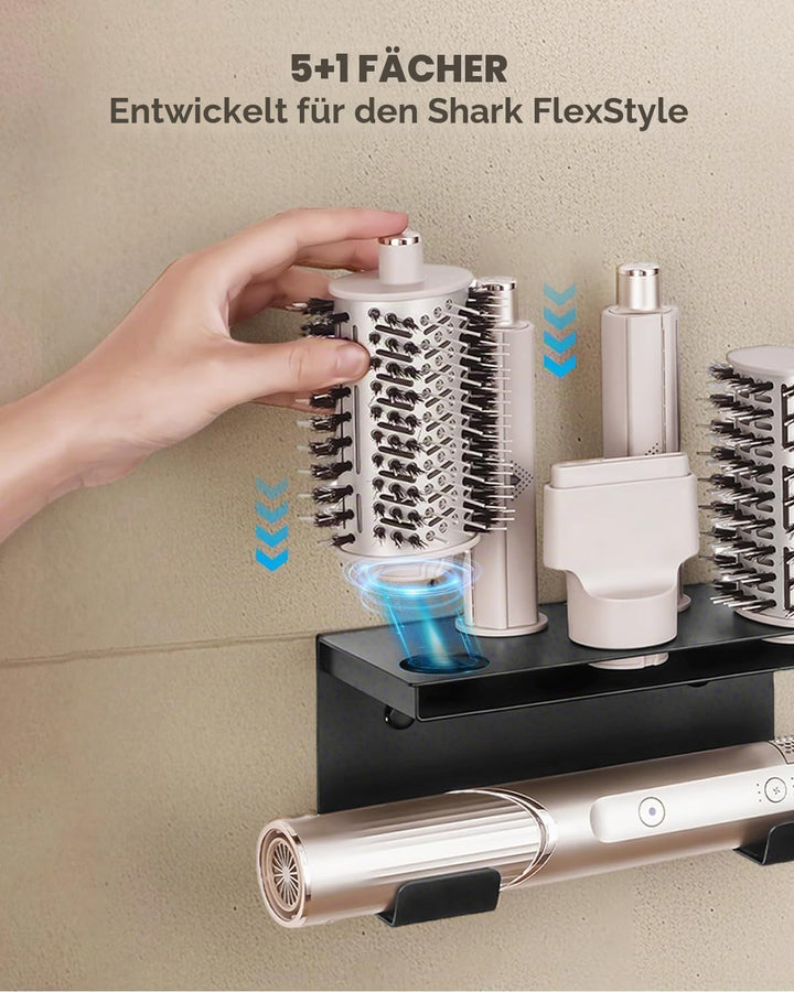 Fön Halterung Shark Hairstyler Wandhalterung Kompatibel mit Shark Flex Style Hair 6 in 1 HD430 HD435
