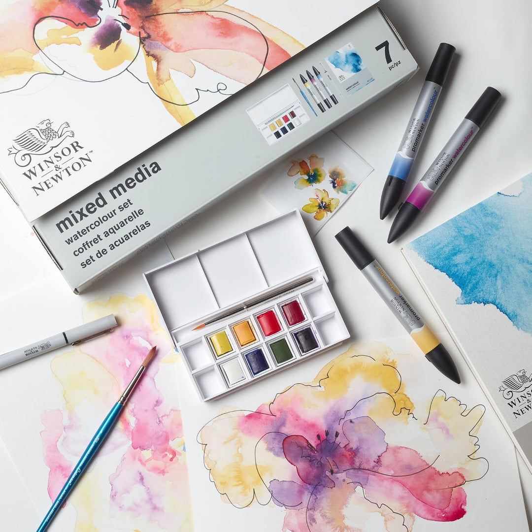 Winsor &amp; Newton 0290181 Promarker Mixed Media Set - Watercolour - kuratierte Sets von Künstlern mit