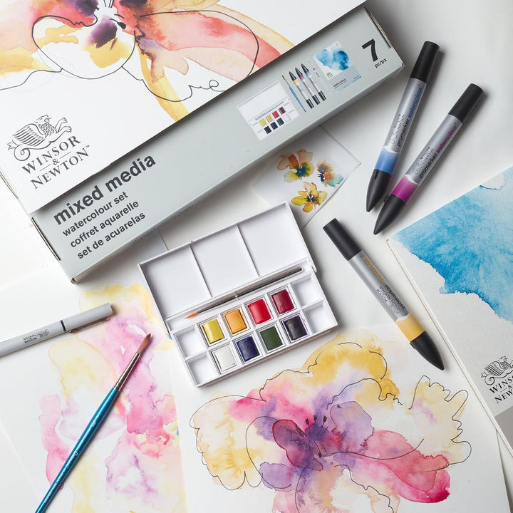 Winsor &amp; Newton 0290181 Promarker Mixed Media Set - Watercolour - kuratierte Sets von Künstlern mit