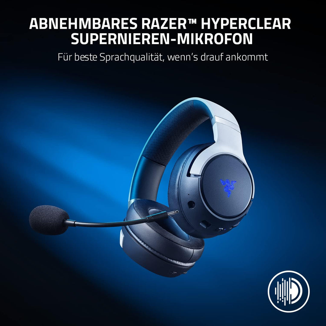 Razer Kaira Pro - Dual Wireless PlayStation 5 Headset mit Haptik HyperSense, 50 mm-Treiber, Hypercle