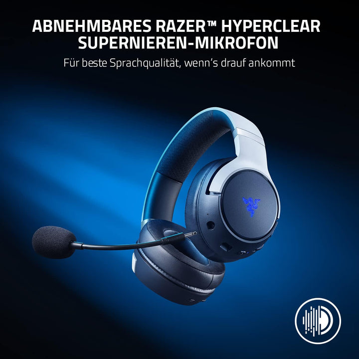 Razer Kaira Pro - Dual Wireless PlayStation 5 Headset mit Haptik HyperSense, 50 mm-Treiber, Hypercle