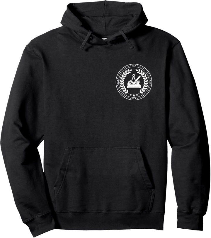 Tischler &amp; Schreiner Zeichen mit Lorbeerkranz auf Brust Pullover Hoodie