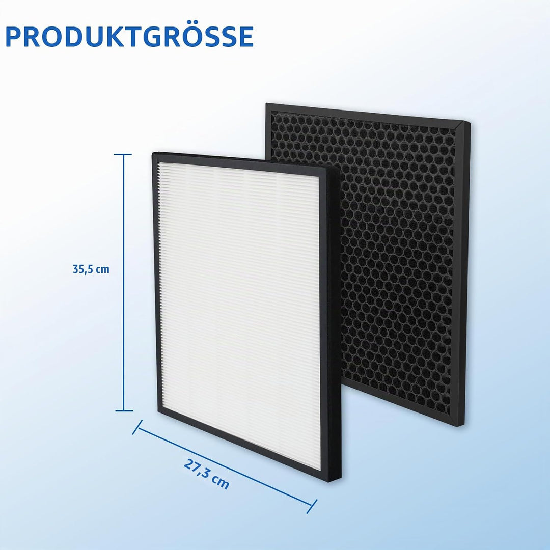 iAmoy Ersatz FY1410/30 True HEPA und FY1413/30 Aktivkohlefilter Kit Kompatibel mit Philips AC2729/10