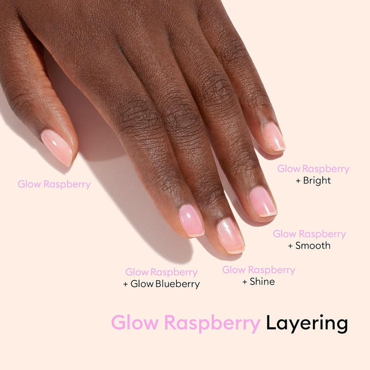 MANUCURIST Nagellack Set mit 5 Nagellacken Rainbow Active - 5 Nagelpflege: Raspberry, Shine, Smooth,