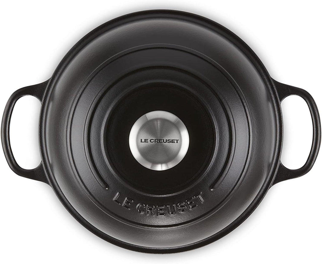 Le Creuset Signature Gusseisen Brot Bräter, 24cm, Schwarz Matt, 21301240000430, Schwarz Matt