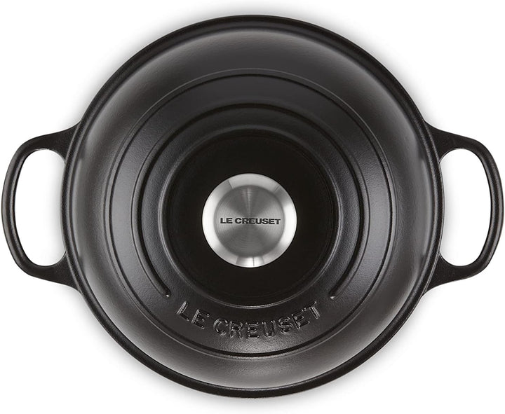 Le Creuset Signature Gusseisen Brot Bräter, 24cm, Schwarz Matt, 21301240000430, Schwarz Matt