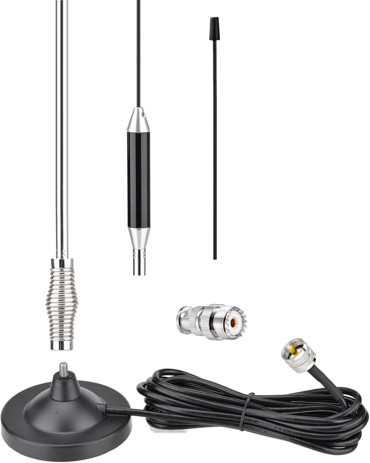 Bingfu 27 MHz CB Funkantenne 66 cm, PL259 3m RG58 Kabel, mit BNC Adapter