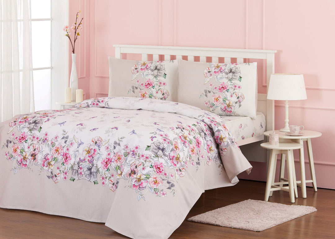 Özdilek Single Ranforce Pique-Set Mariposa Lila